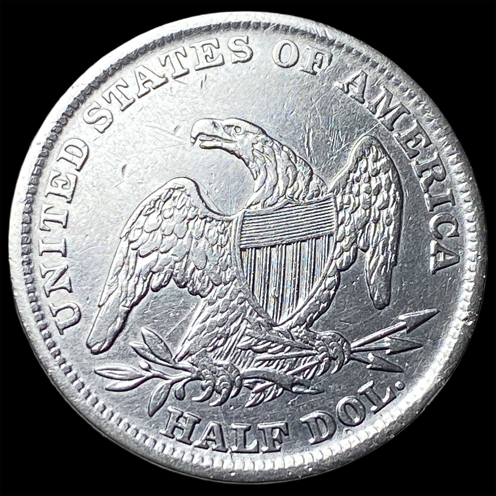 1838 Silver Capped Bust Half Dollar NEARLY UNCIRCULATED - 2