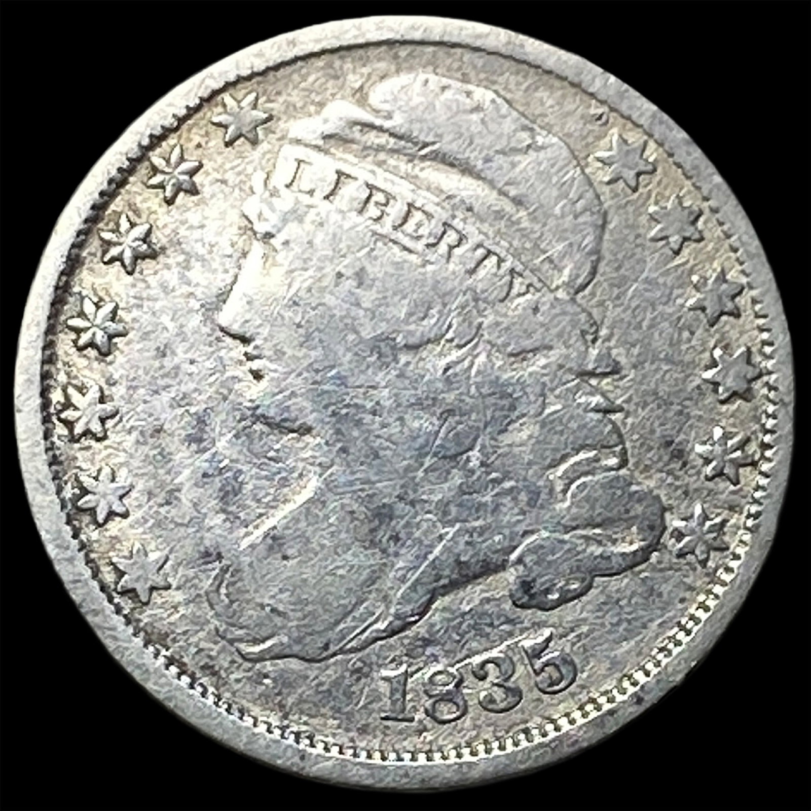1835 Capped Bust Dime NICELY CIRCULATED (1 of 2)