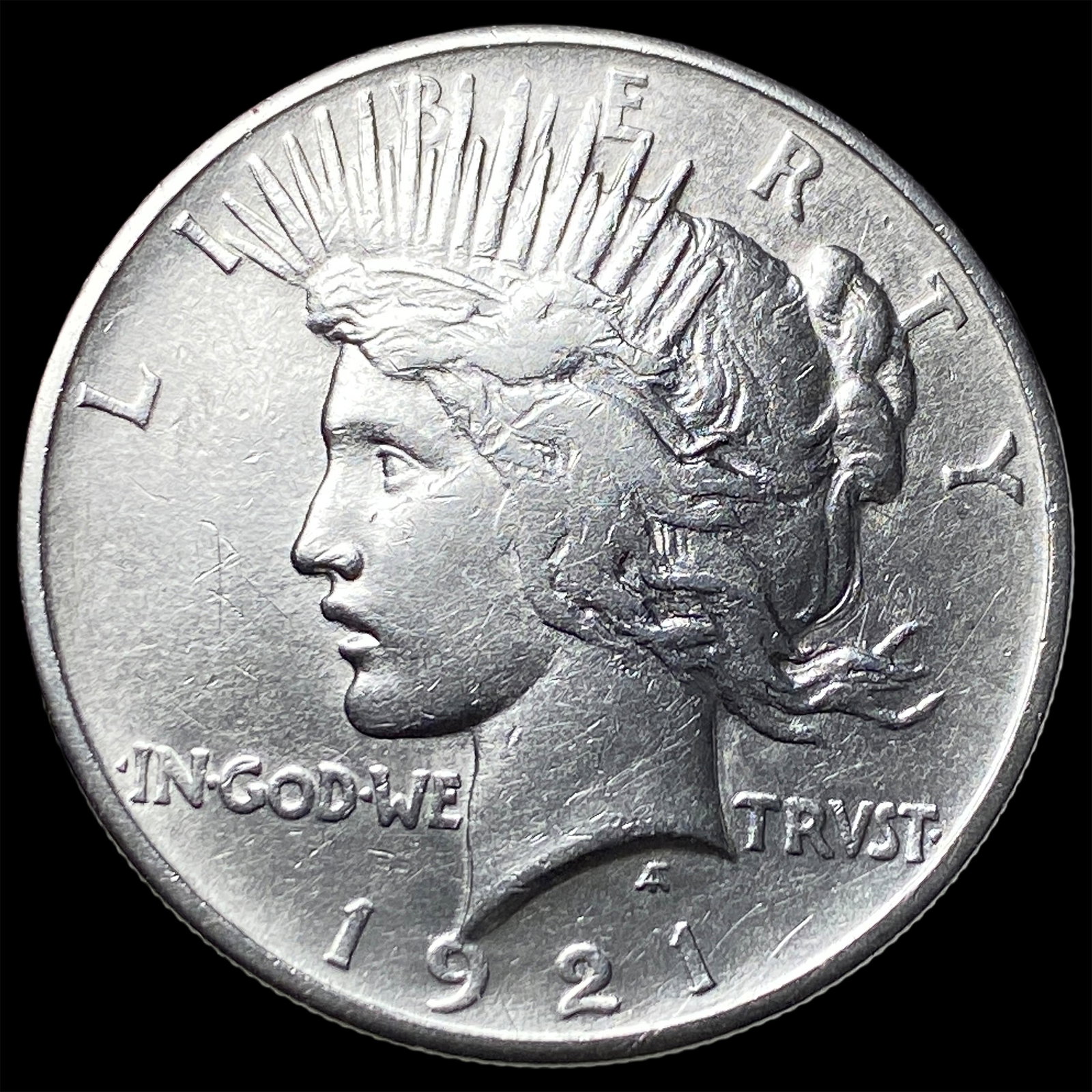 1921 Silver Peace Dollar CLOSELY UNCIRCULATED: 1921 Silver Peace Dollar CLOSELY UNCIRCULATED