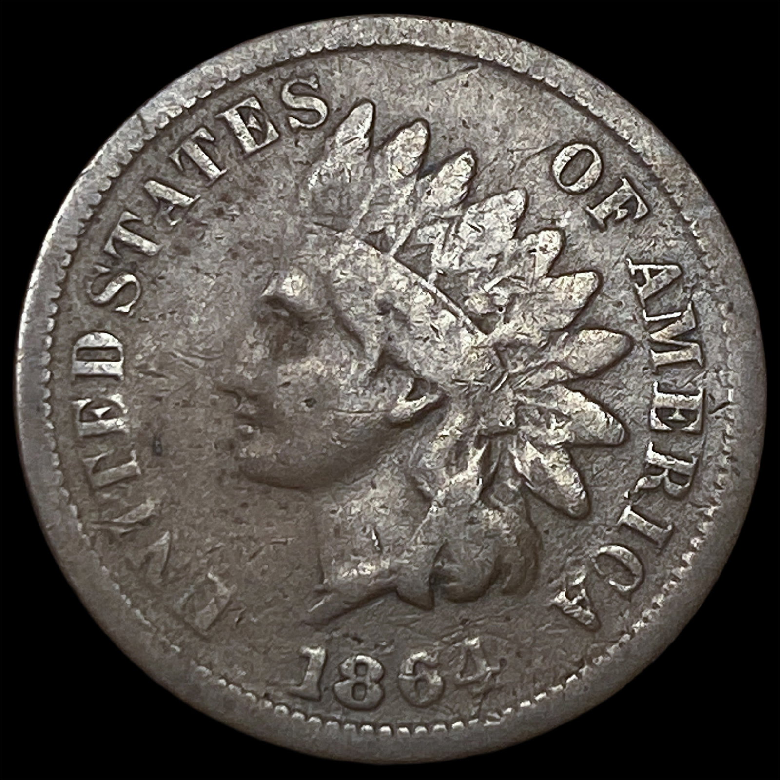 1864 Bronze Indian Head Cent HIGH GRADE (1 of 2)