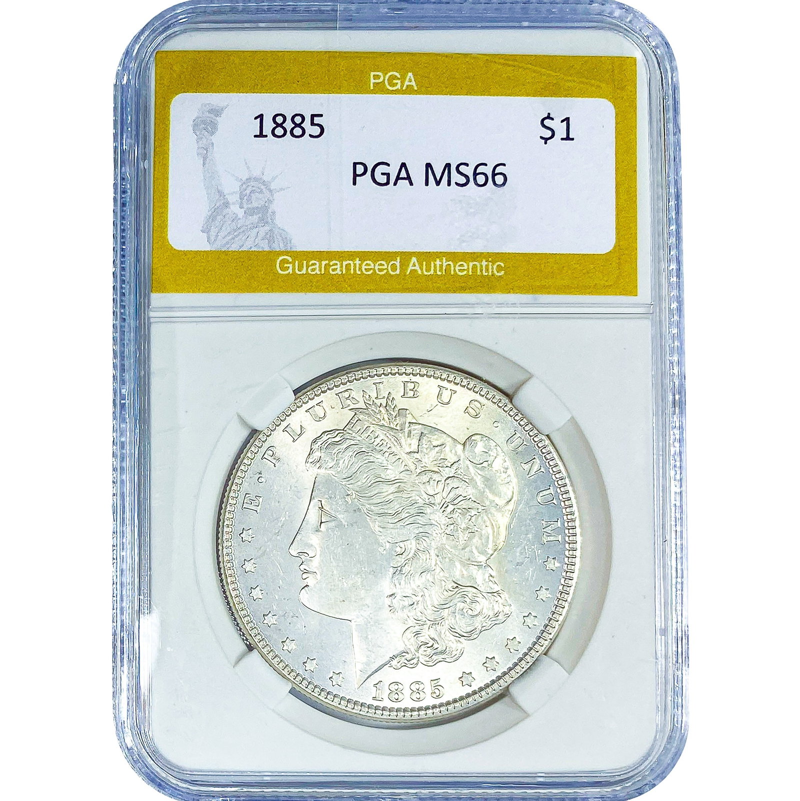 1885 Morgan Silver Dollar PGA MS66: 1885 Morgan Silver Dollar PGA MS66