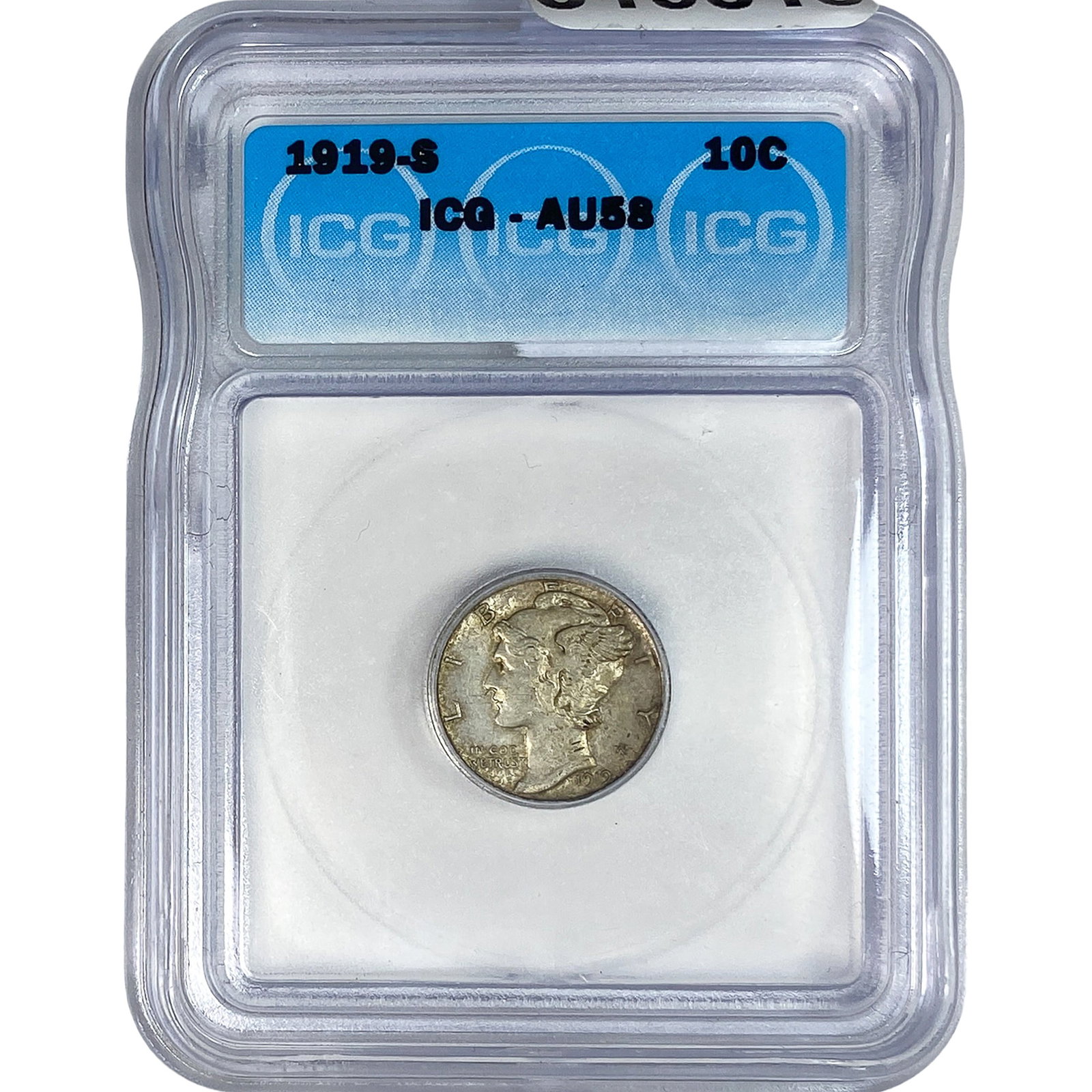 1919-S Mercury Silver Dime ICG AU58 (1 of 2)