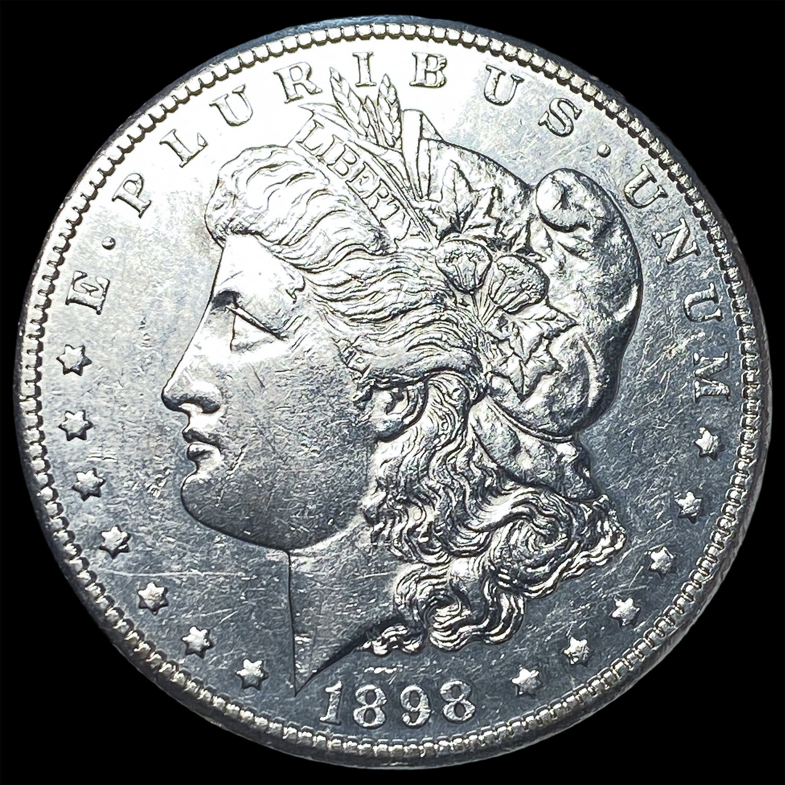 1898-S Silver Morgan Dollar CLOSELY UNCIRCULATED: 1898-S Silver Morgan Dollar CLOSELY UNCIRCULATED