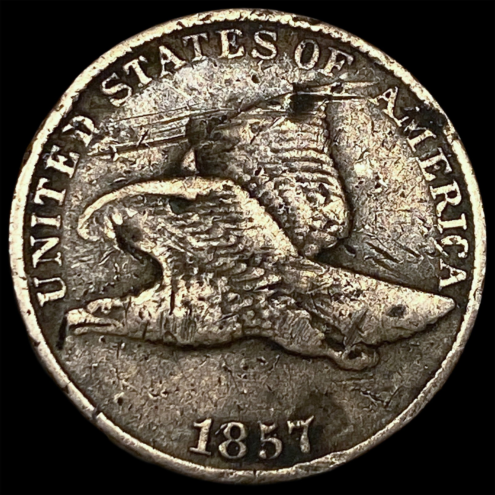 1857 Flying Eagle Cent HIGH GRADE (1 of 2)