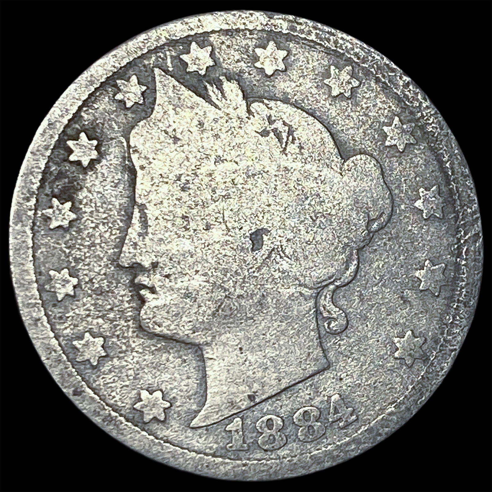 1884 Liberty Head Nickel NICELY CIRCULATED: 1884 Liberty Head Nickel NICELY CIRCULATED