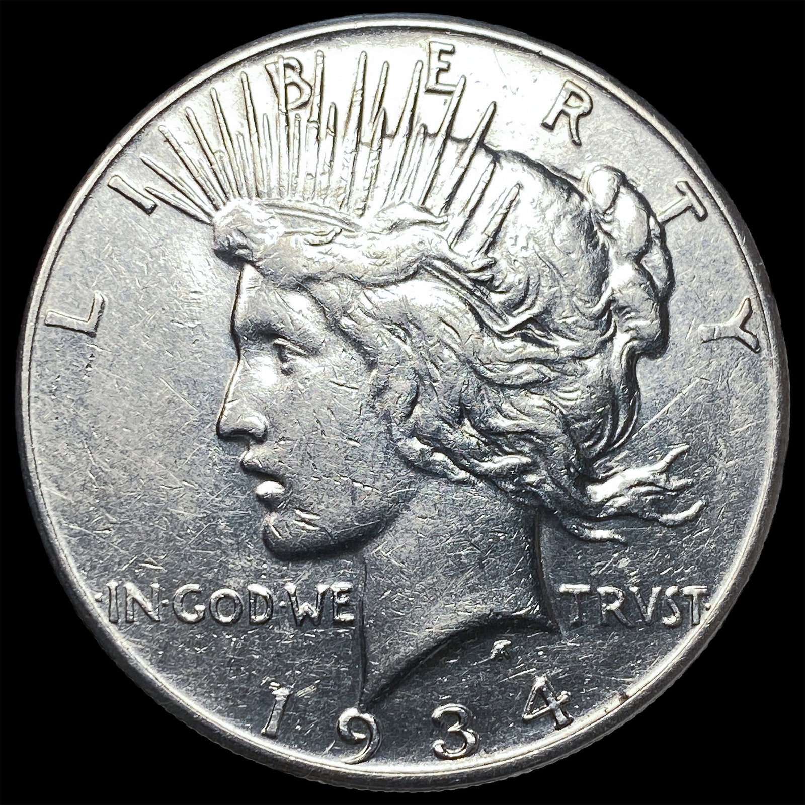 1934-S Peace Silver Dollar CLOSELY UNCIRCULATED (1 of 2)