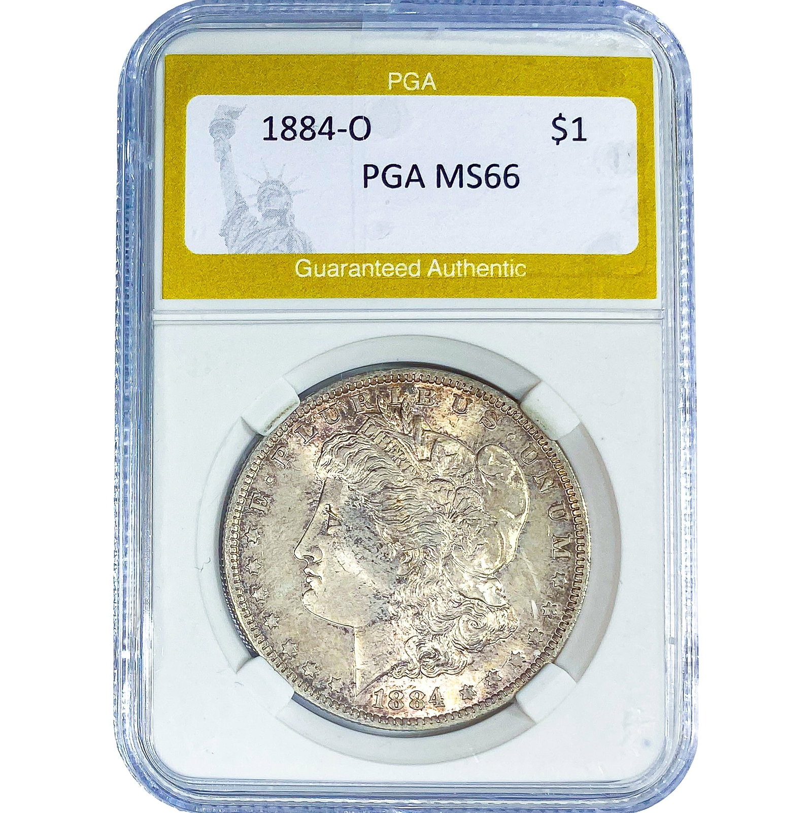 1884-O Morgan Silver Dollar PGA MS66: 1884-O Morgan Silver Dollar PGA MS66