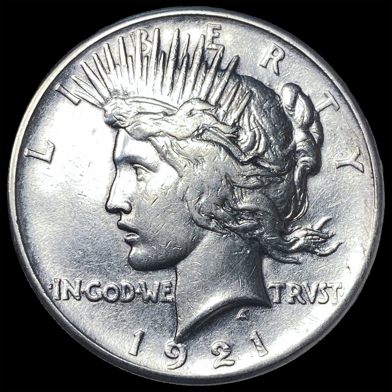1921 Silver Peace Dollar CLOSELY UNCIRCULATED: 1921 Silver Peace Dollar CLOSELY UNCIRCULATED