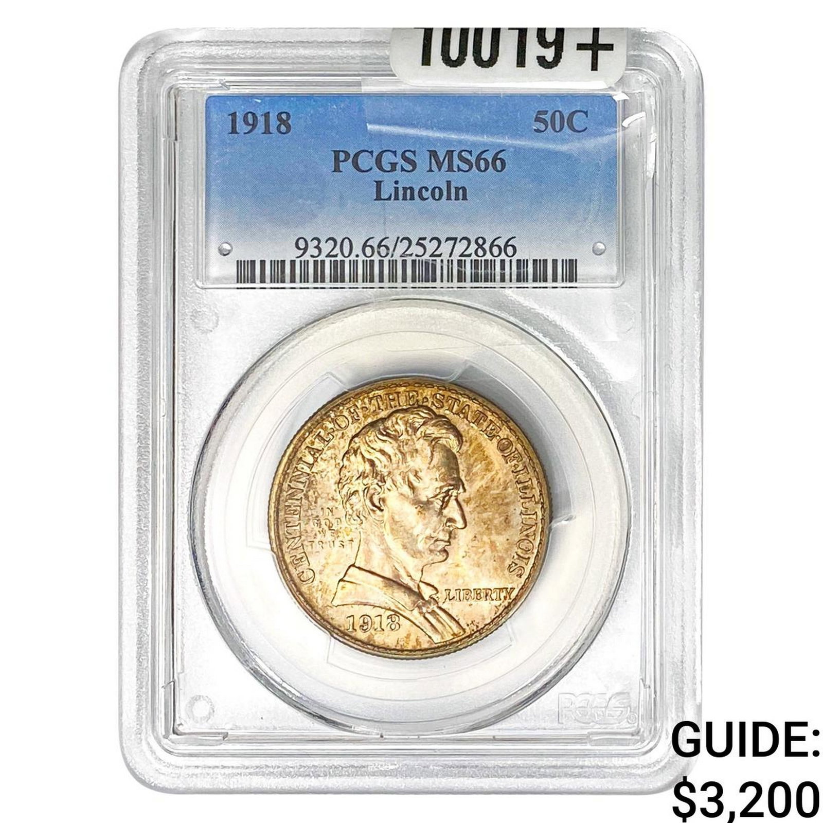 1918 Lincoln Commemorative Half Dollar PCGS MS66 (1 of 2)