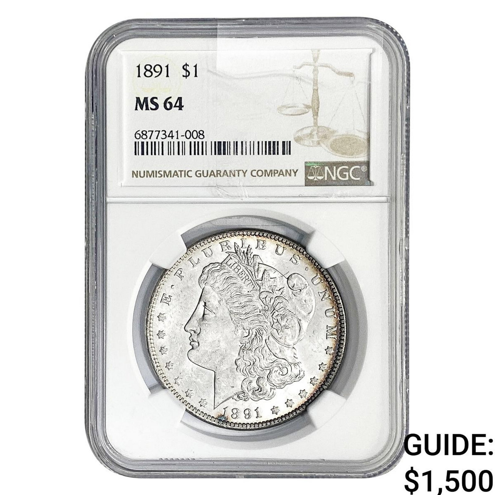 1891 Morgan Silver Dollar NGC MS64 (1 of 2)