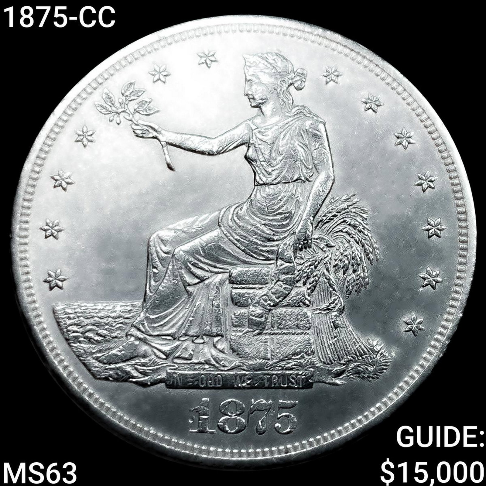 1875-CC Silver Trade Dollar UNCIRCULATED (1 of 2)