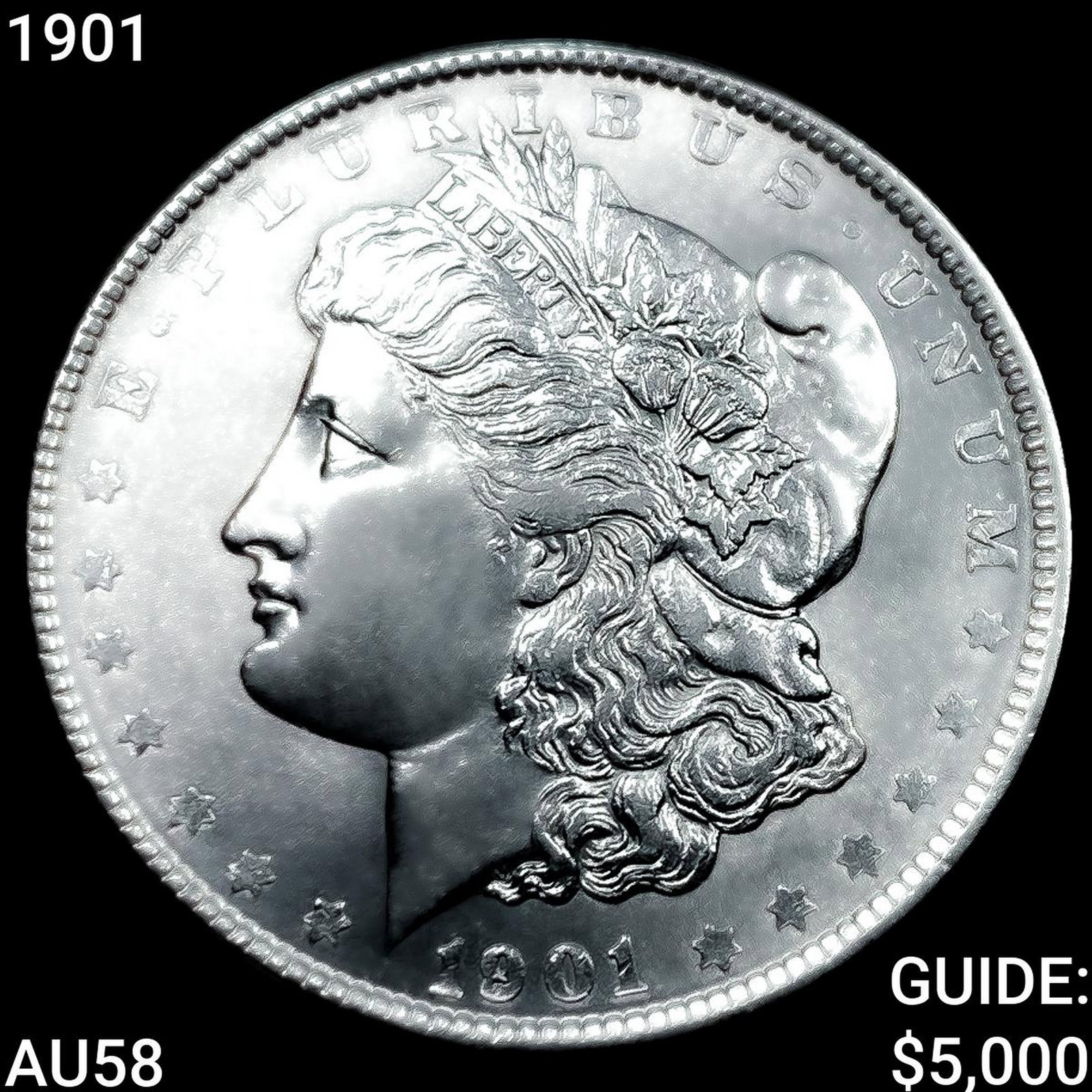 1901 Morgan Silver Dollar CHOICE AU (1 of 2)