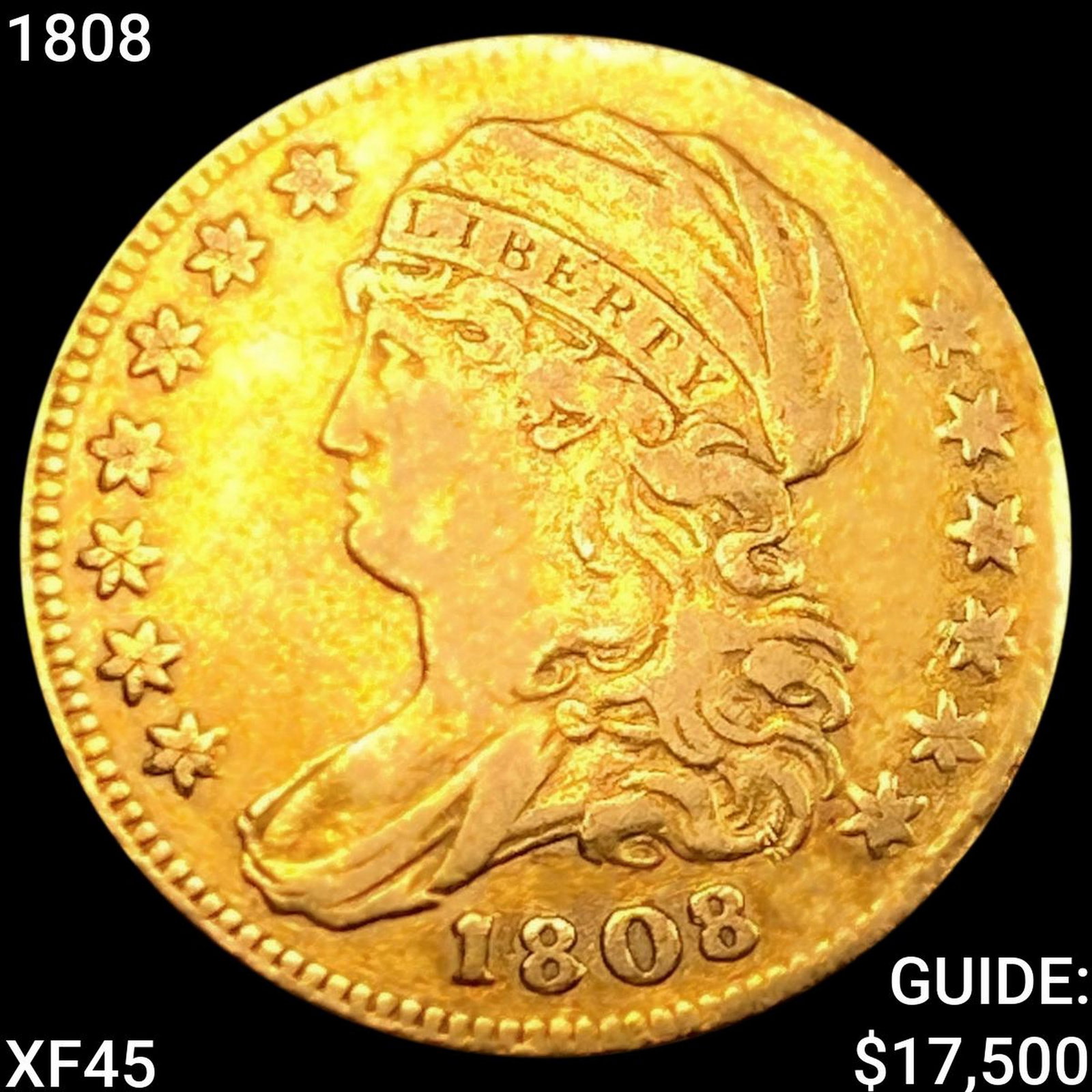1808 $5 Gold Half Eagle NEARLY UNCIRCULATED (1 of 2)