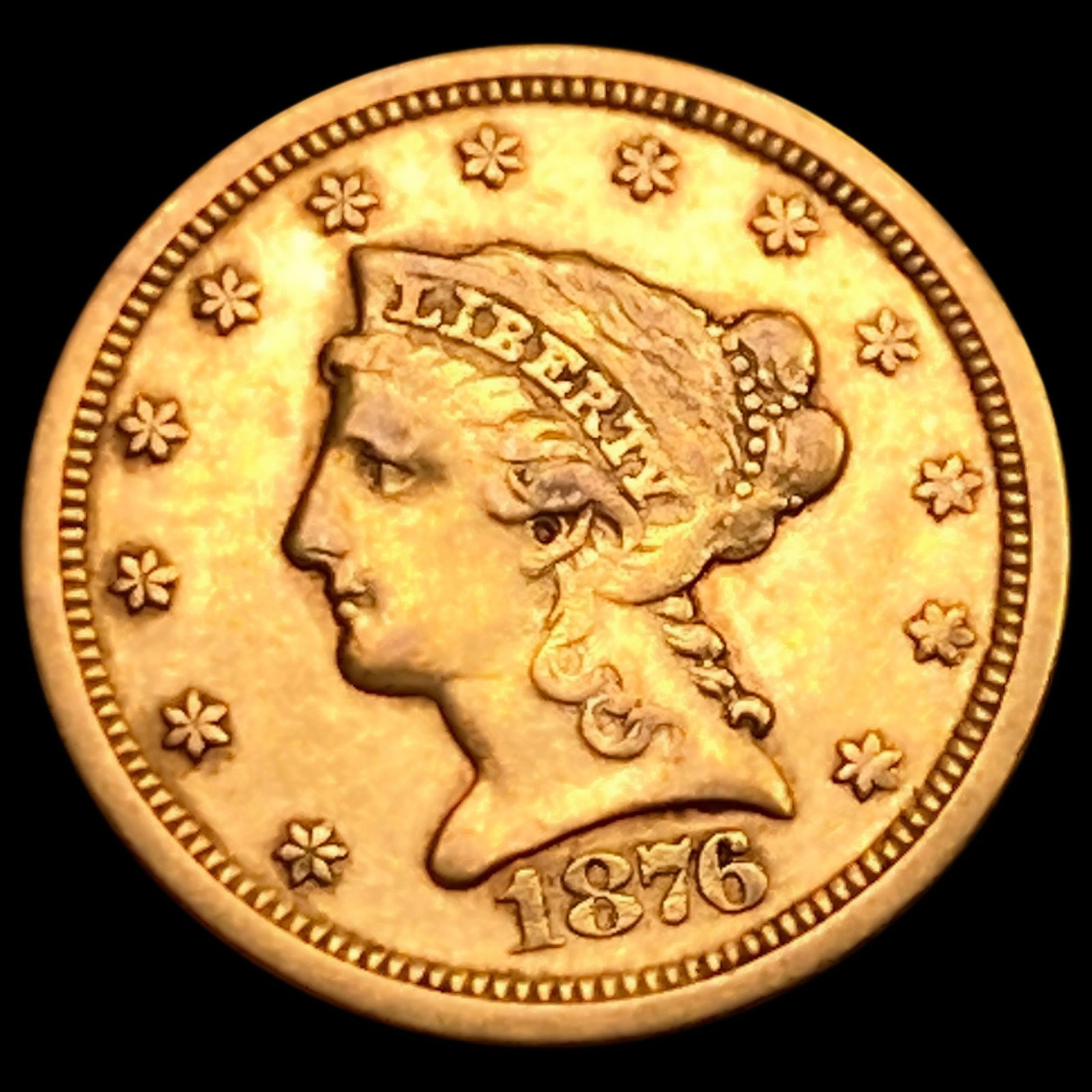 1876-S $2.50 Gold Quarter Eagle (1 of 2)