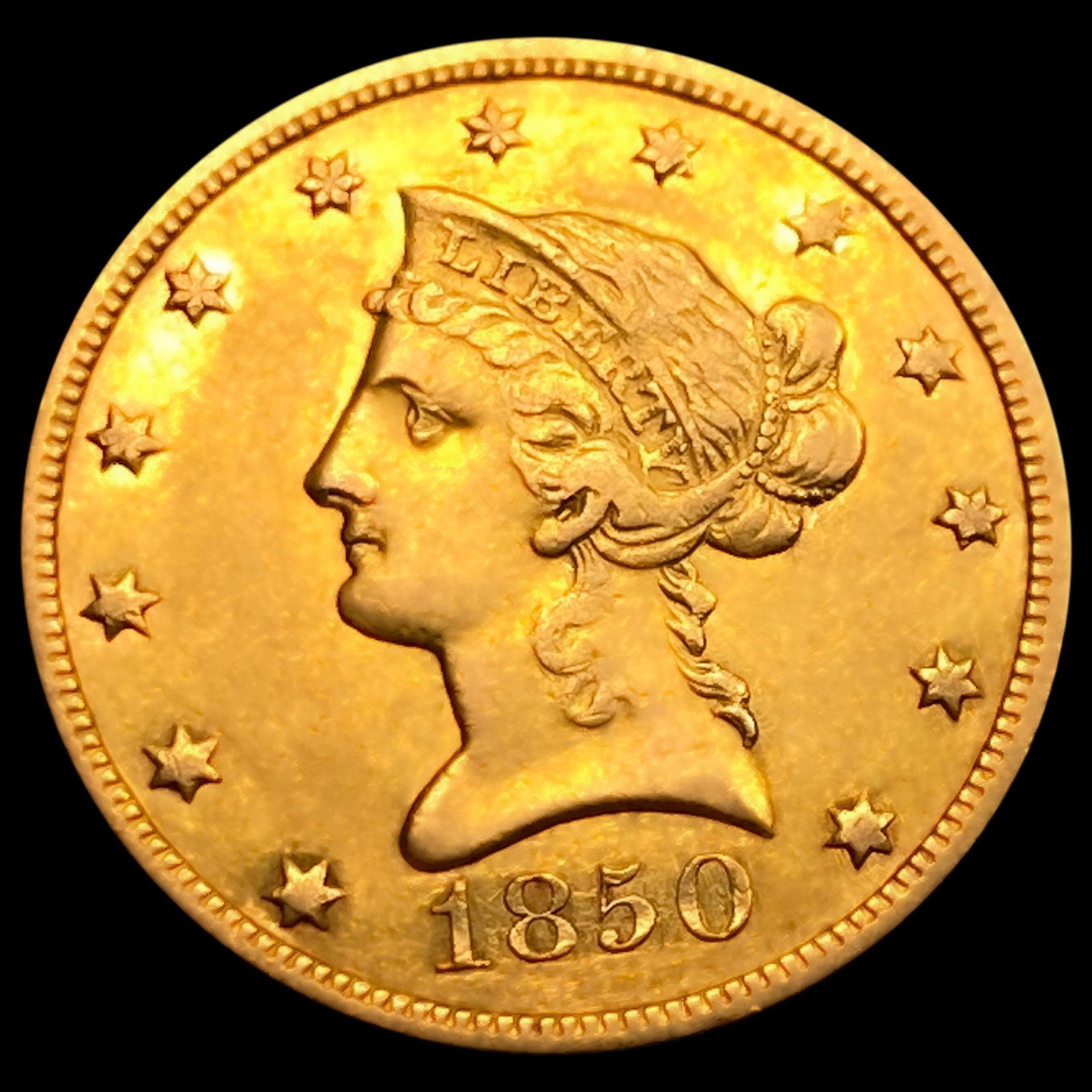 1850 $10 Gold Eagle (1 of 2)