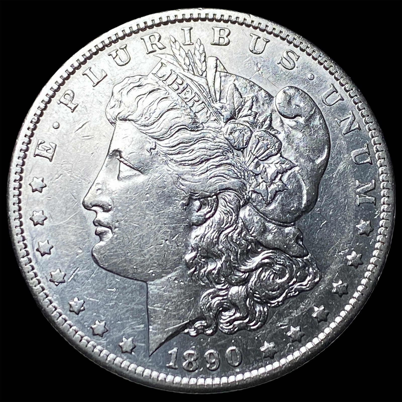 1890-S Silver Morgan Dollar CLOSELY UNCIRCULATED (1 of 2)