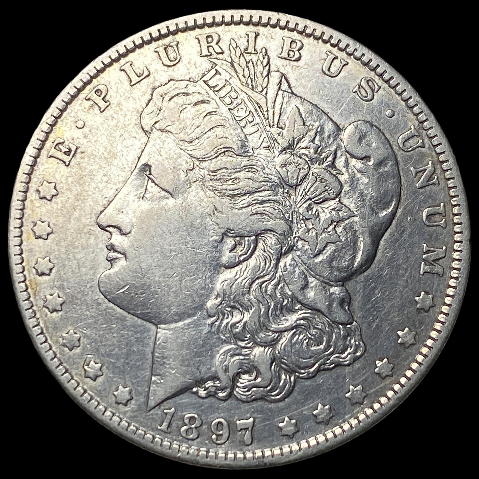 1897-O Silver Morgan Dollar NEARLY UNCIRCULATED: 1897-O Silver Morgan Dollar NEARLY UNCIRCULATED