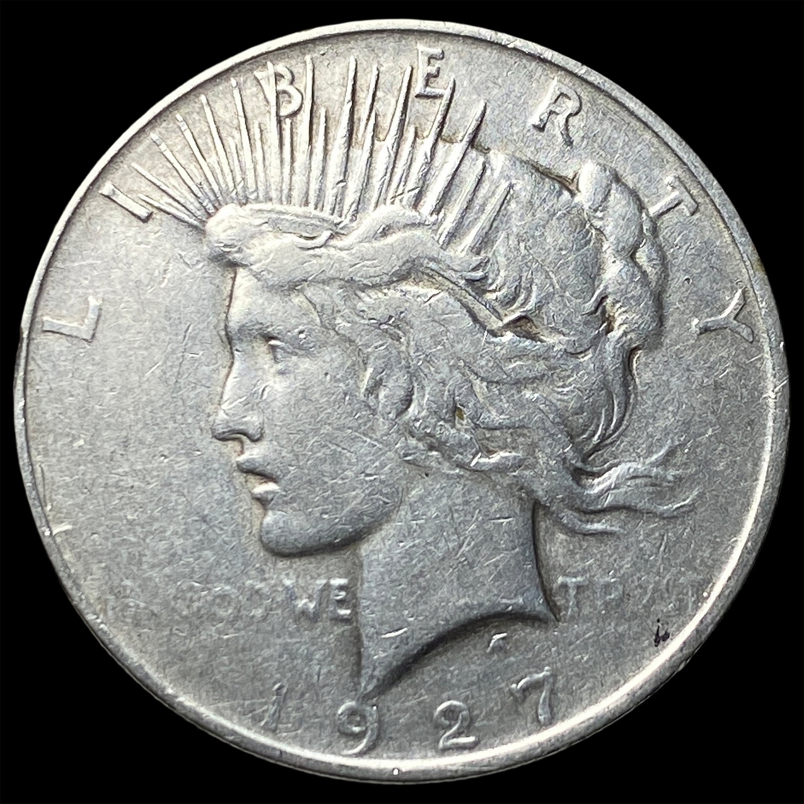 1927-D Peace Silver Dollar LIGHTLY CIRCULATED (1 of 2)
