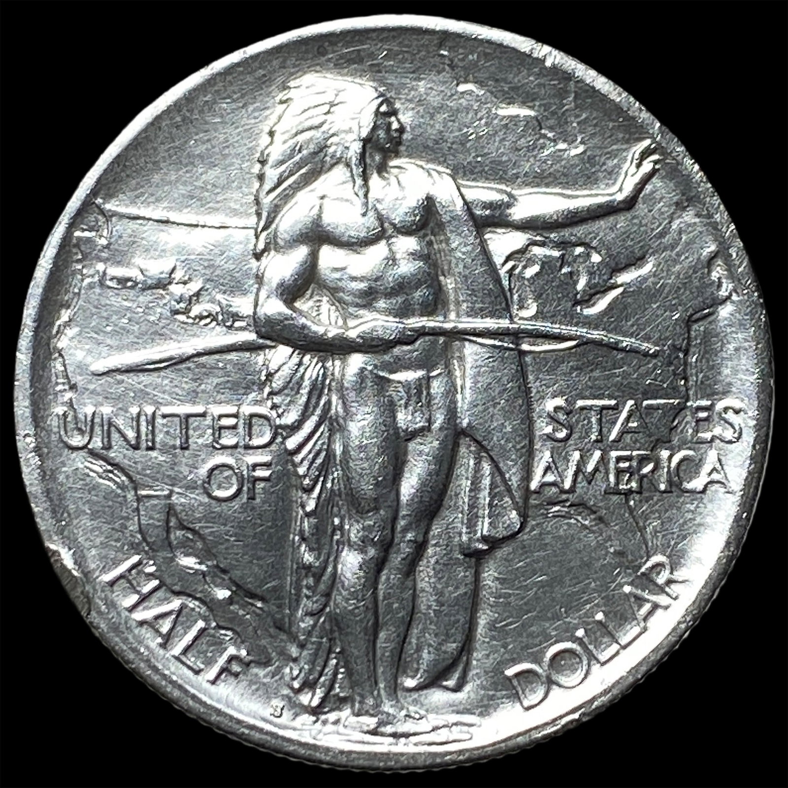 1926 Silver Oregon Trail Half Dollar CLOSELY UNCIRCULATED (1 of 2)