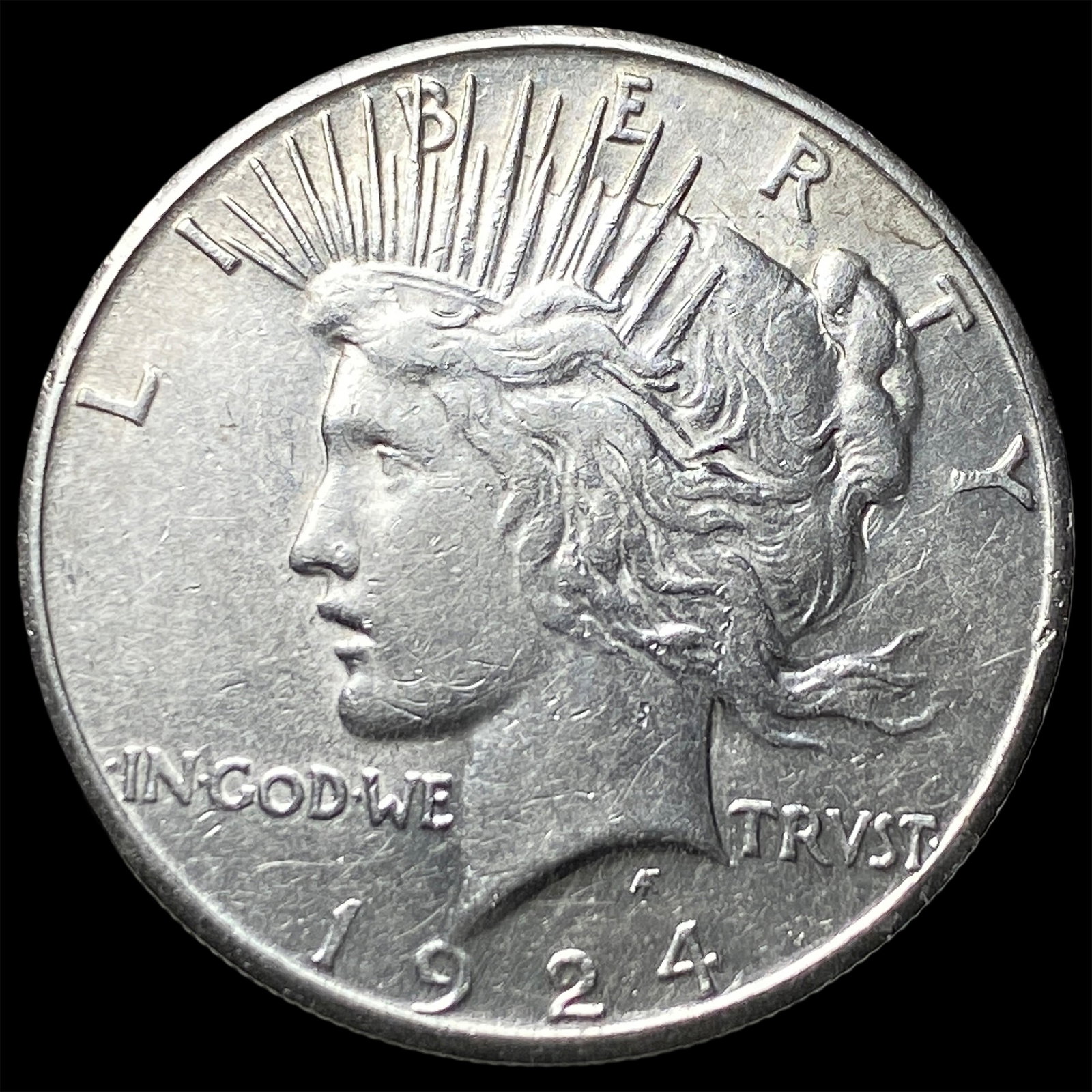 1924-S Peace Silver Dollar CLOSELY UNCIRCULATED (1 of 2)