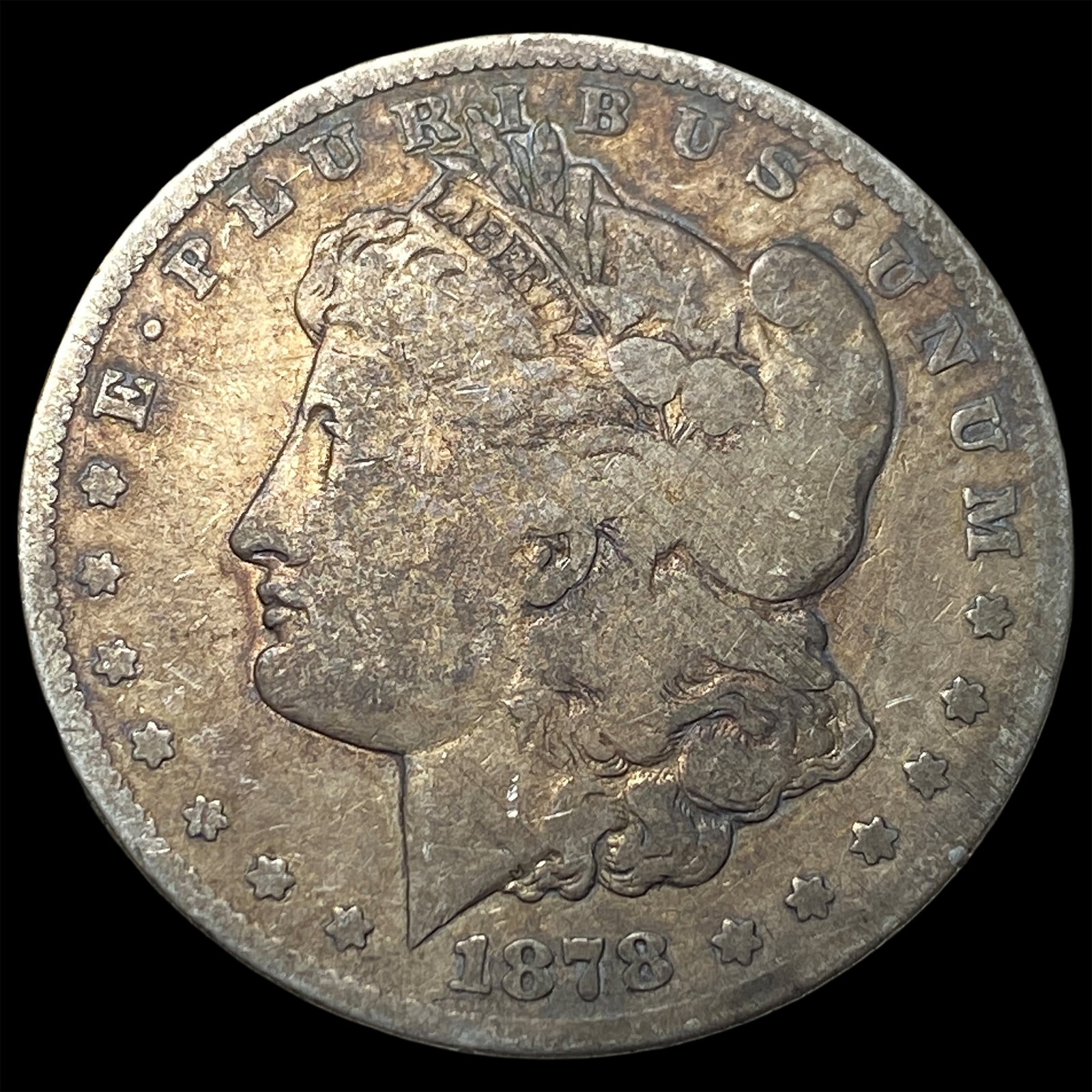 1878-CC Morgan Silver Dollar LIGHTLY CIRCULATED: 1878-CC Morgan Silver Dollar LIGHTLY CIRCULATED