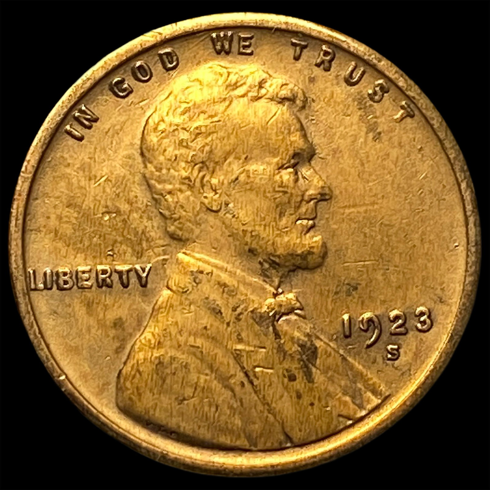 1923-S Lincoln Wheat Cent CLOSELY UNCIRCULATED (1 of 2)