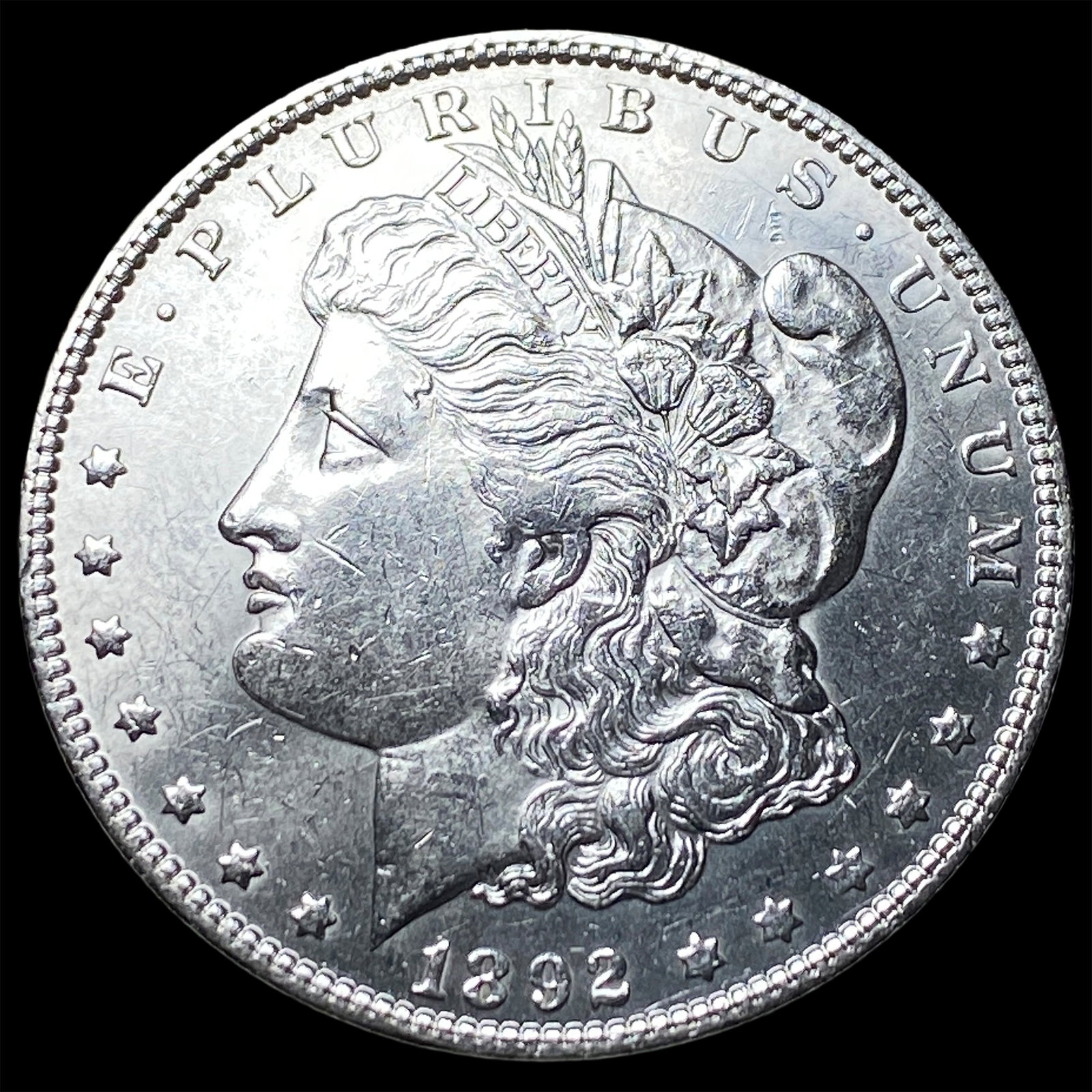 1892 Silver Morgan Dollar UNCIRCULATED: 1892 Silver Morgan Dollar UNCIRCULATED