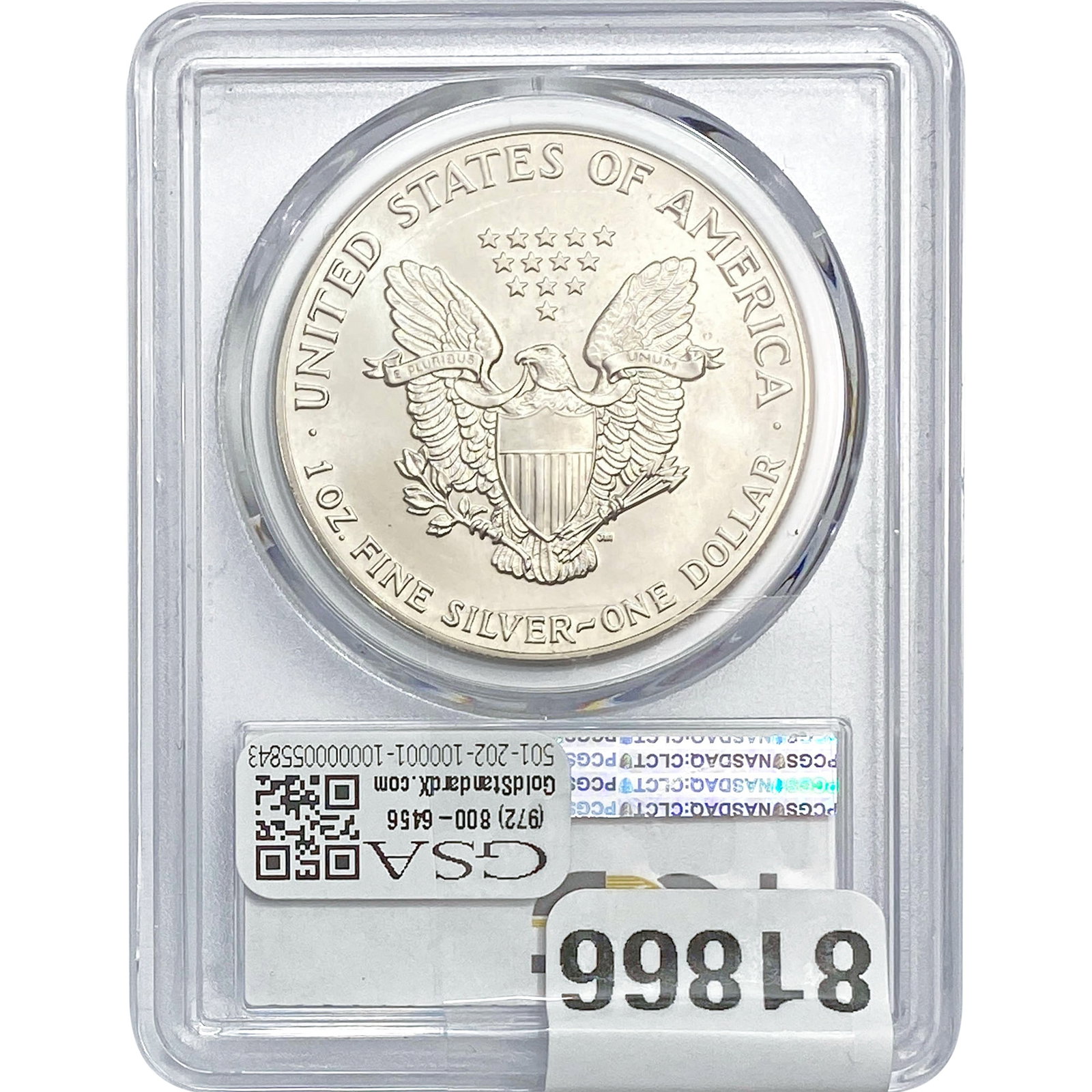 1986 Silver Eagle PCGS MS69 - 2