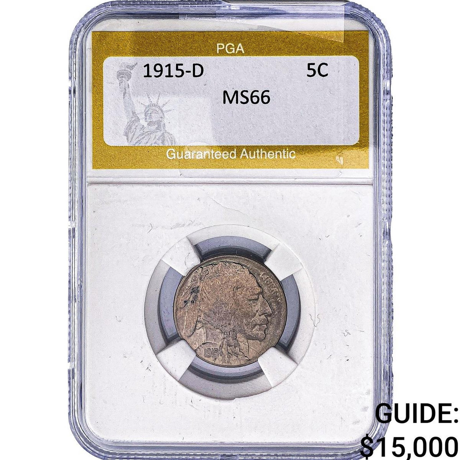 1915-D Buffalo Nickel PGA MS66 (1 of 2)