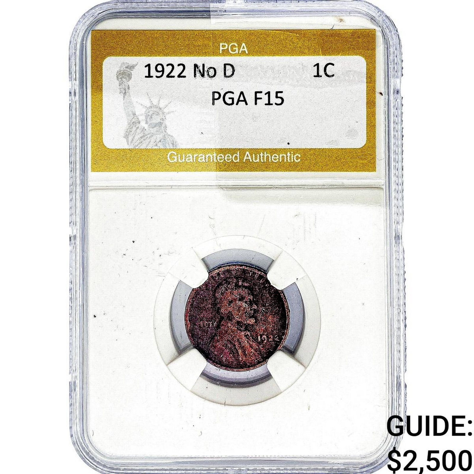 1922 No D Wheat Cent PGA F15 (1 of 2)