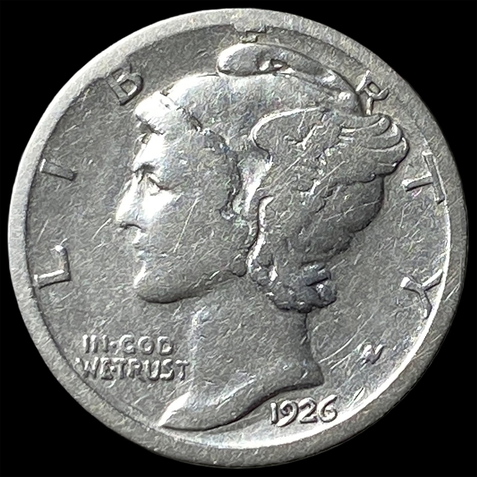 1926-S Silver Mercury Dime LIGHTLY CIRCULATED (1 of 2)