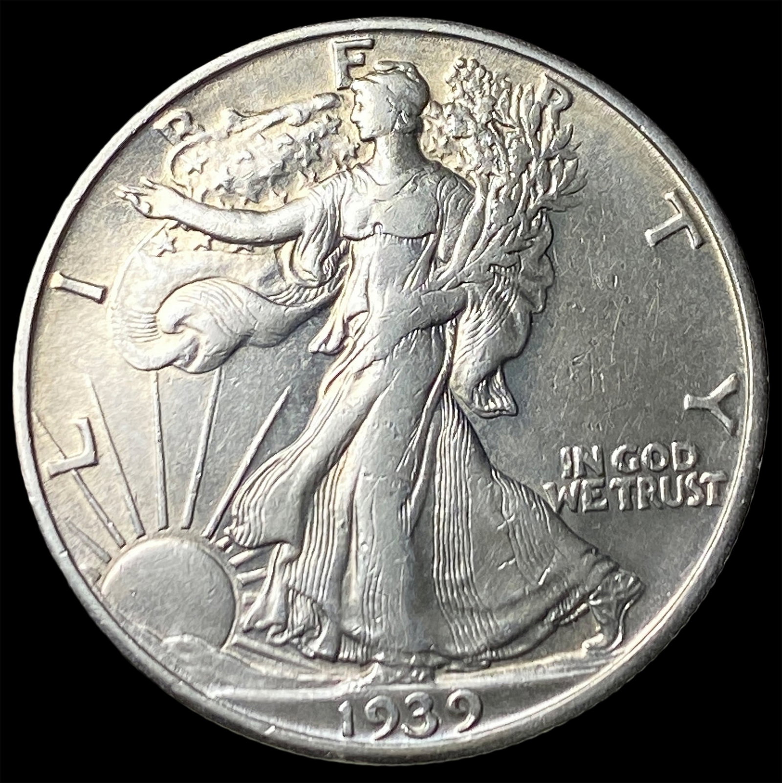 1939-S Silver Walking Liberty Half Dollar UNCIRCULATED: 1939-S Silver Walking Liberty Half Dollar UNCIRCULATED