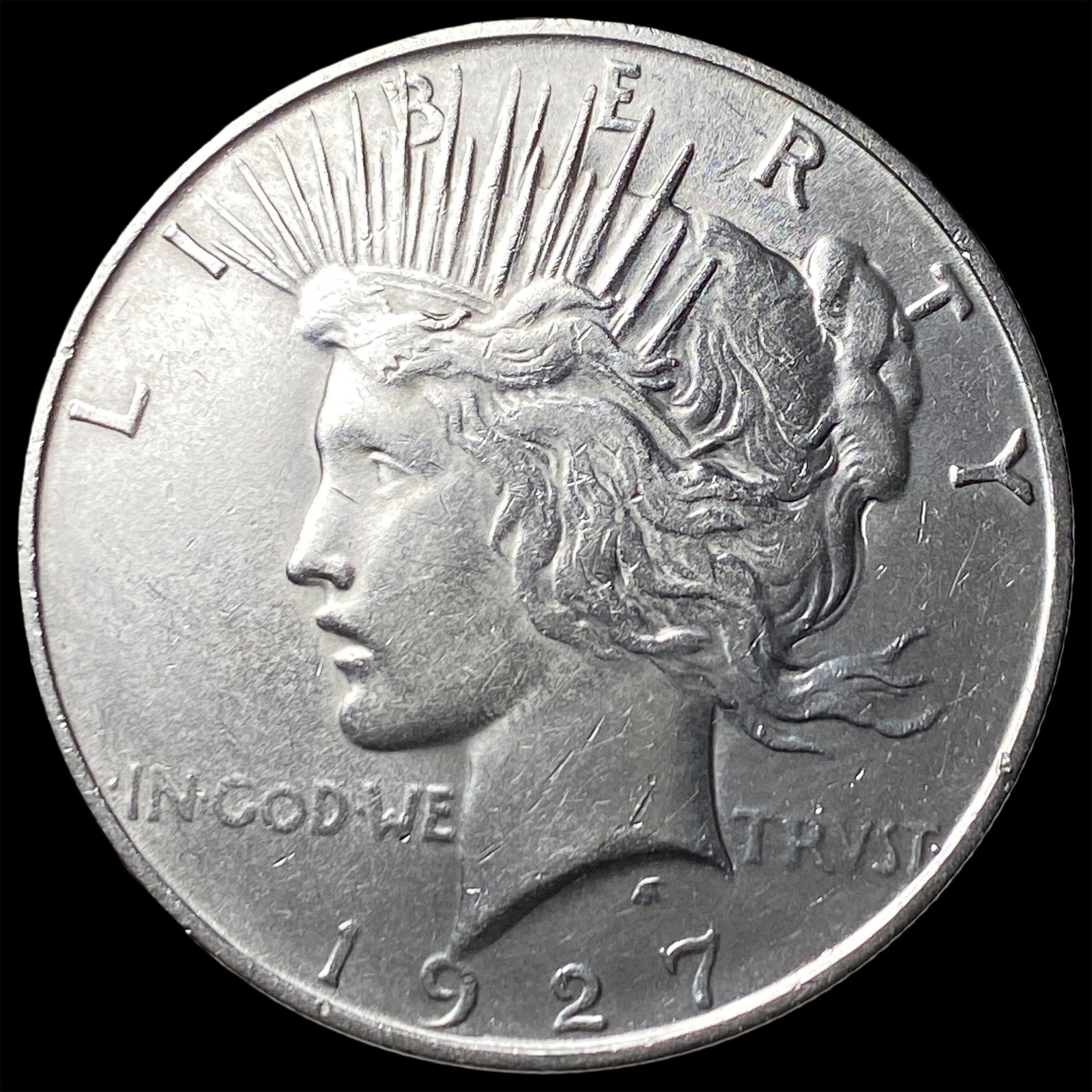 1927-D Silver Peace Dollar CLOSELY UNCIRCULATED: 1927-D Silver Peace Dollar CLOSELY UNCIRCULATED