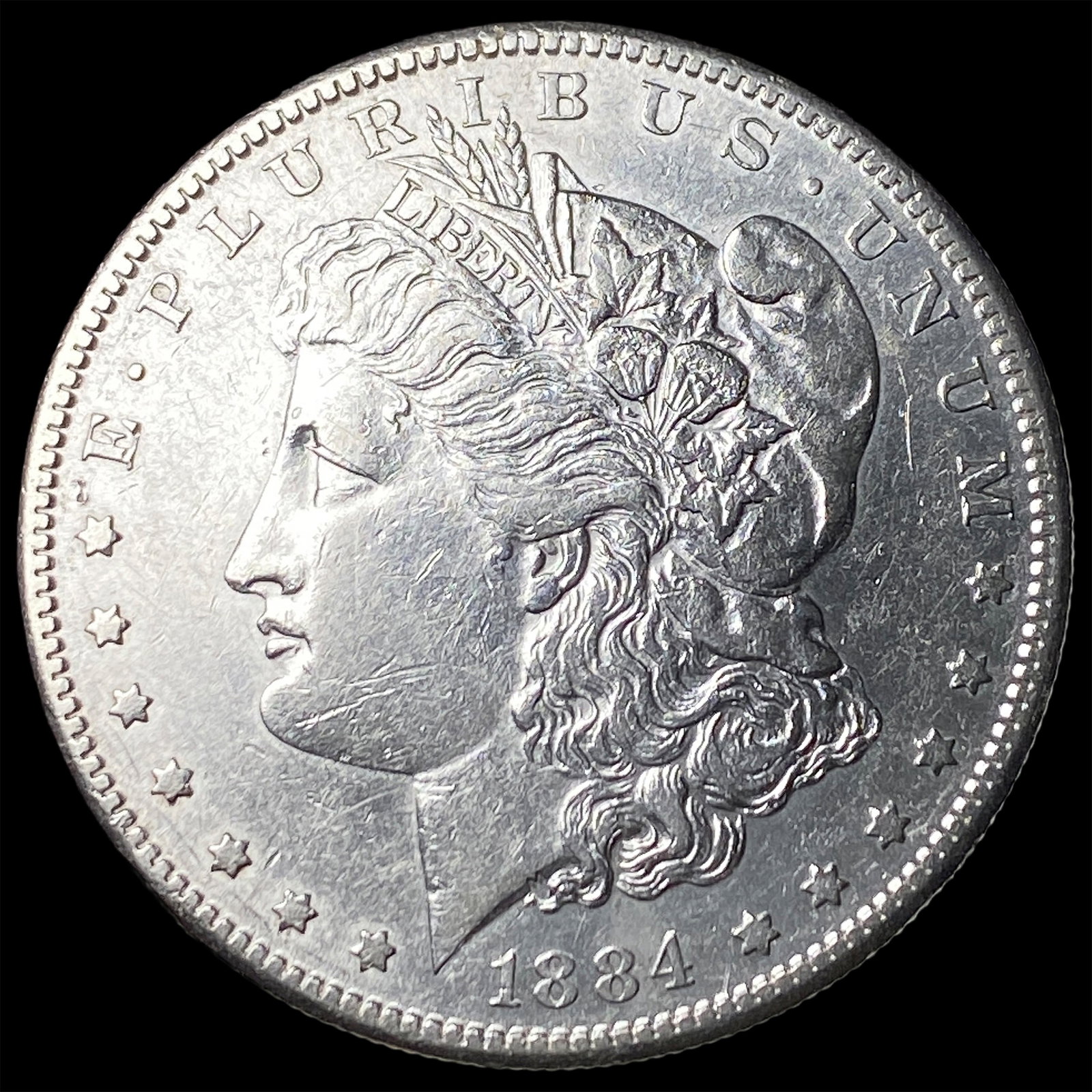 1884-S Silver Morgan Dollar CLOSELY UNCIRCULATED: 1884-S Silver Morgan Dollar CLOSELY UNCIRCULATED