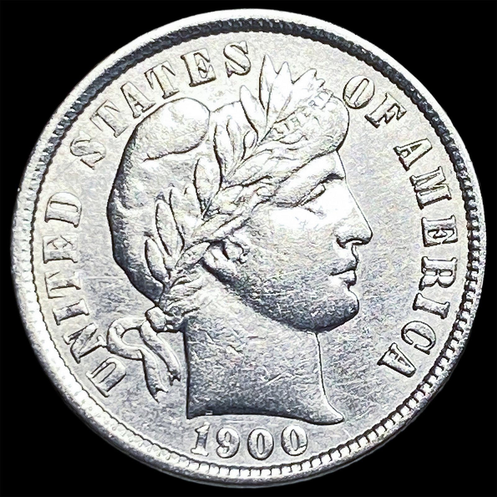 1900 Silver Barber Dime CLOSELY UNCIRCULATED (1 of 2)