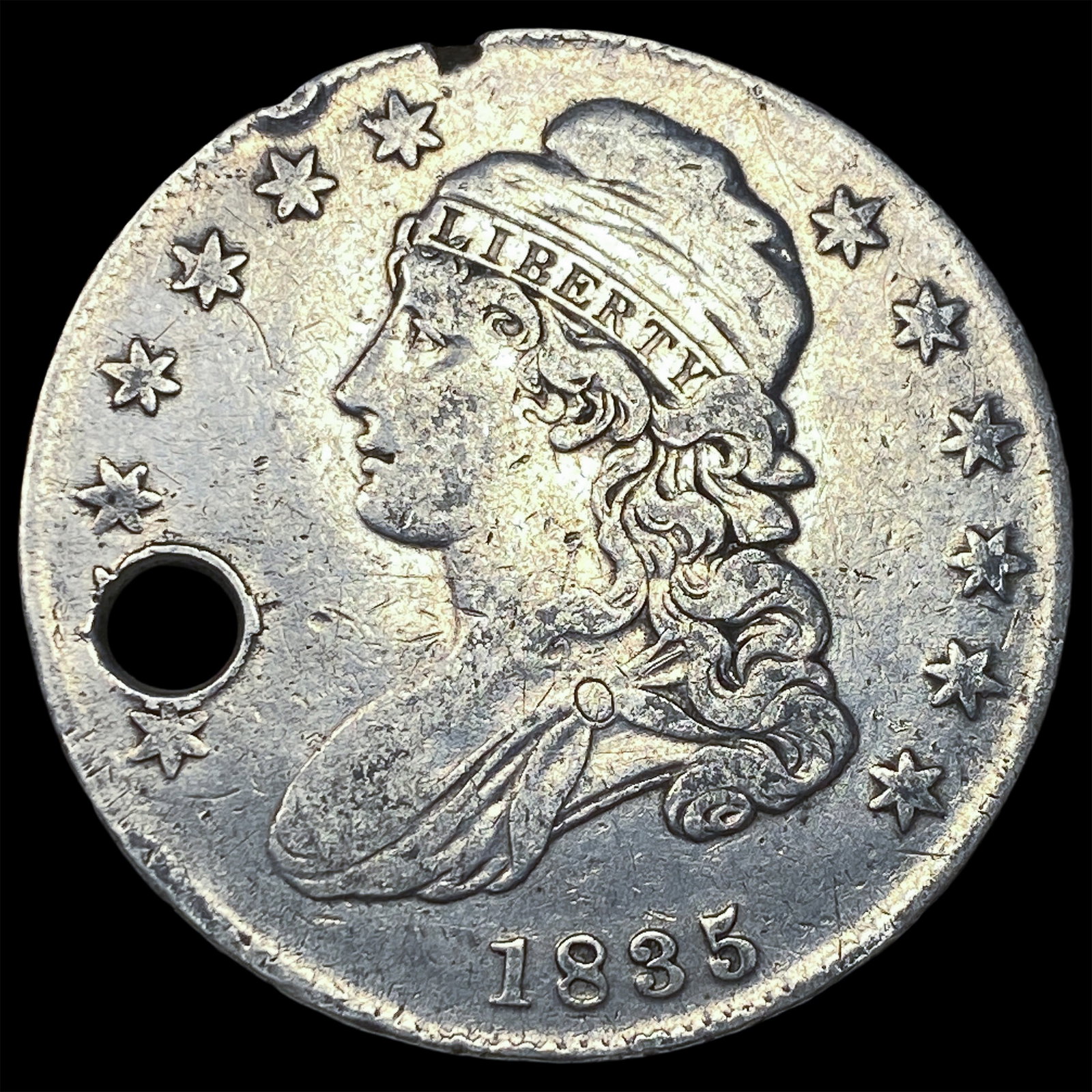 1835 Capped Bust Silver Half Dollar HIGH GRADE (1 of 2)