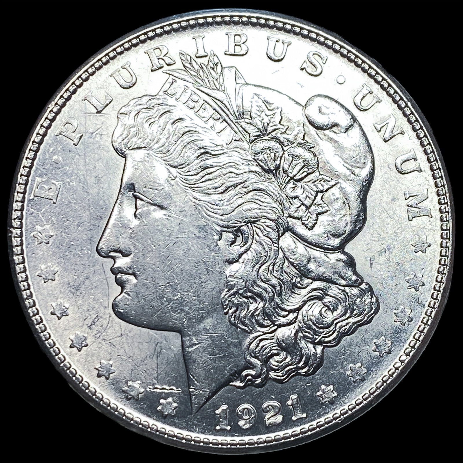 1921-S Silver Morgan Dollar CHOICE BU (1 of 2)
