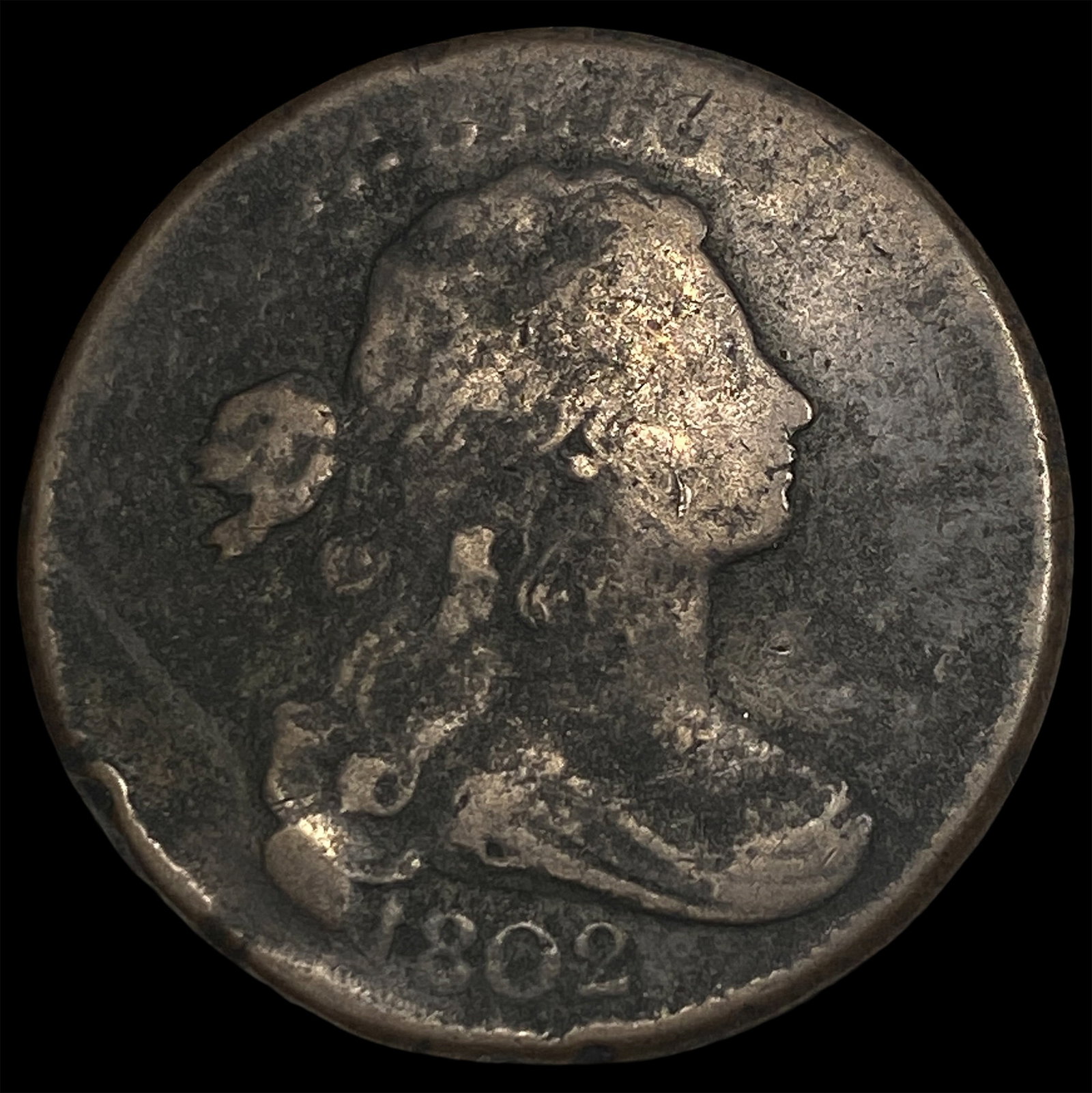 1802 Draped Bust Large Cent NICELY CIRCULATED (1 of 2)