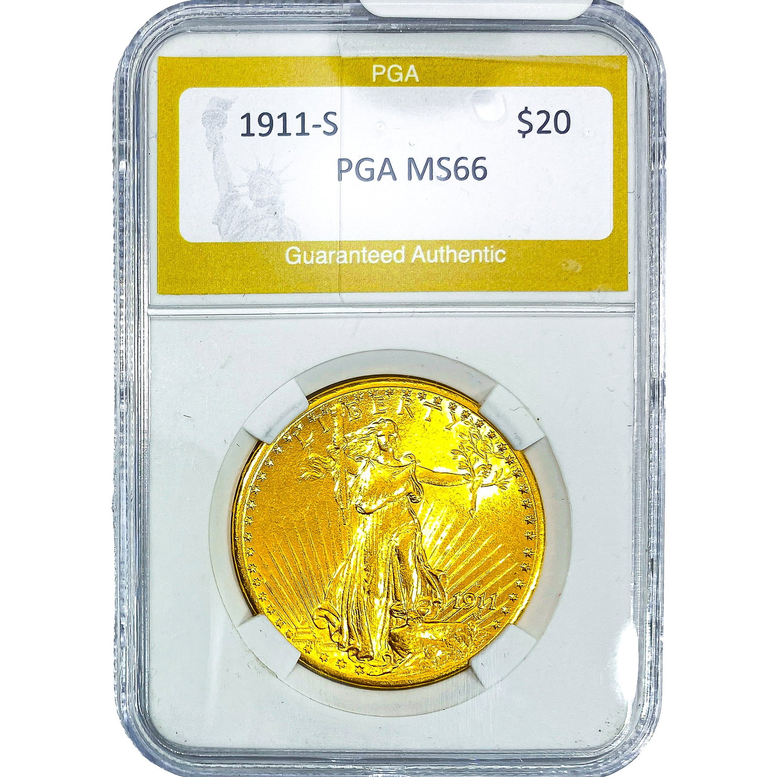 1911-S $20 Gold Double Eagle NTC MS66 (1 of 4)