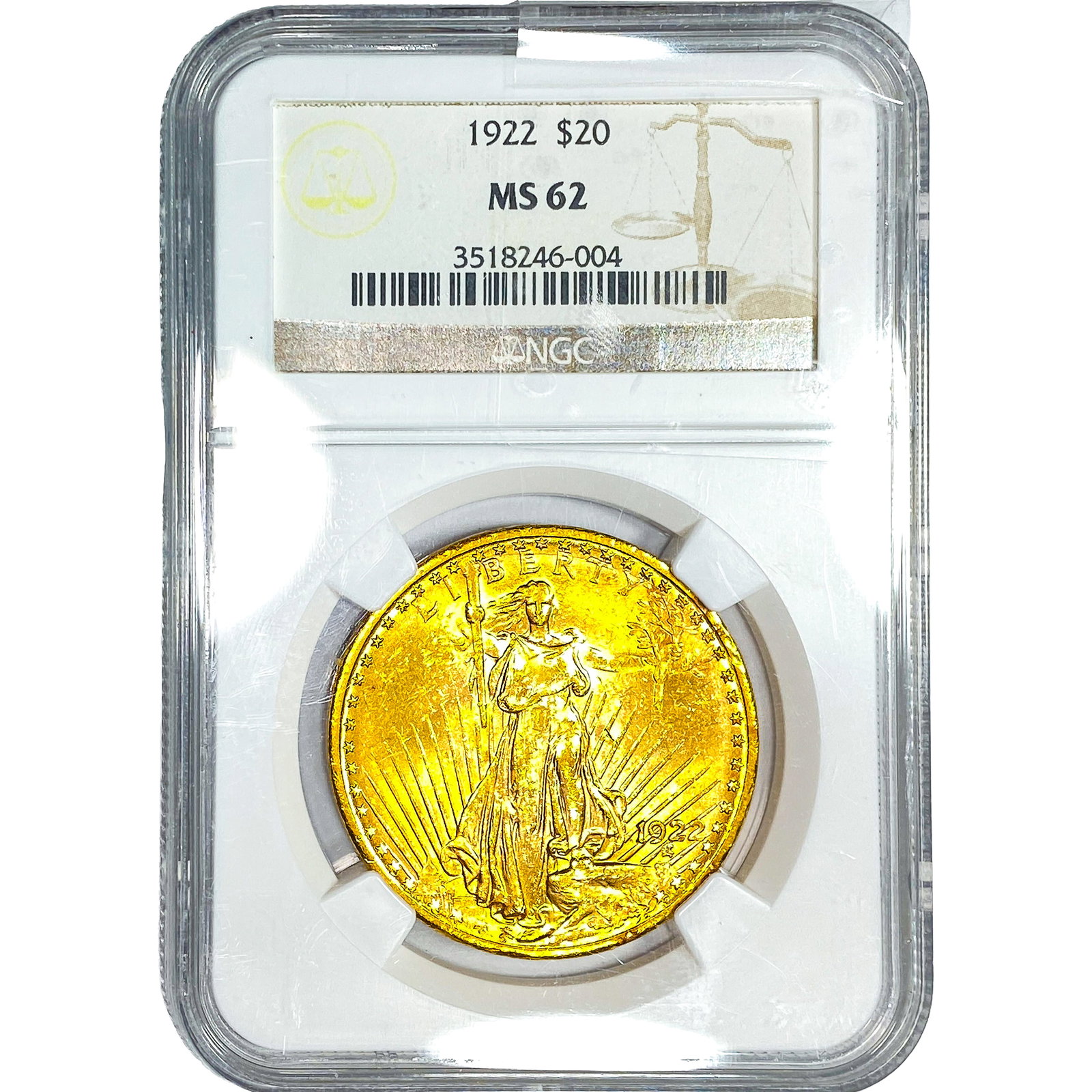 1922 $20 Gold Double Eagle NGC MS62 (1 of 4)