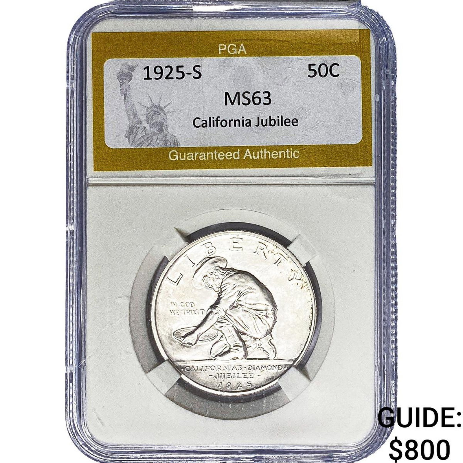1925-S Jubilee Half Dollar PGA MS63 (1 of 2)