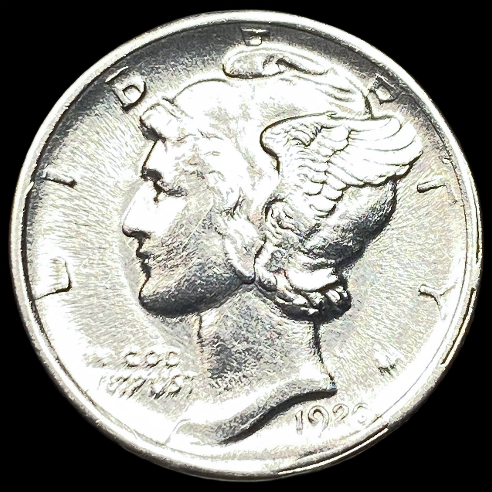 1923-S Silver Mercury Dime UNCIRCULATED (1 of 2)
