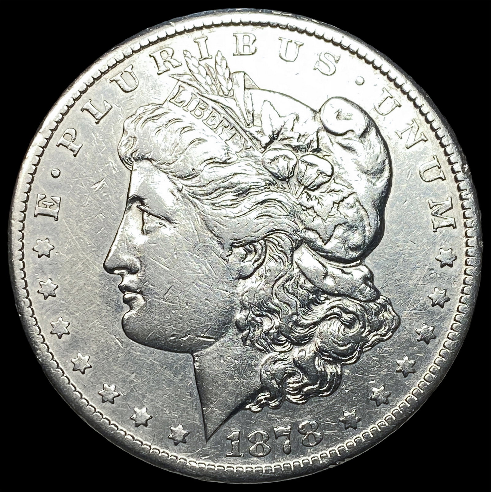 1878-S Silver Morgan Dollar NEARLY UNCIRCULATED: 1878-S Silver Morgan Dollar NEARLY UNCIRCULATED