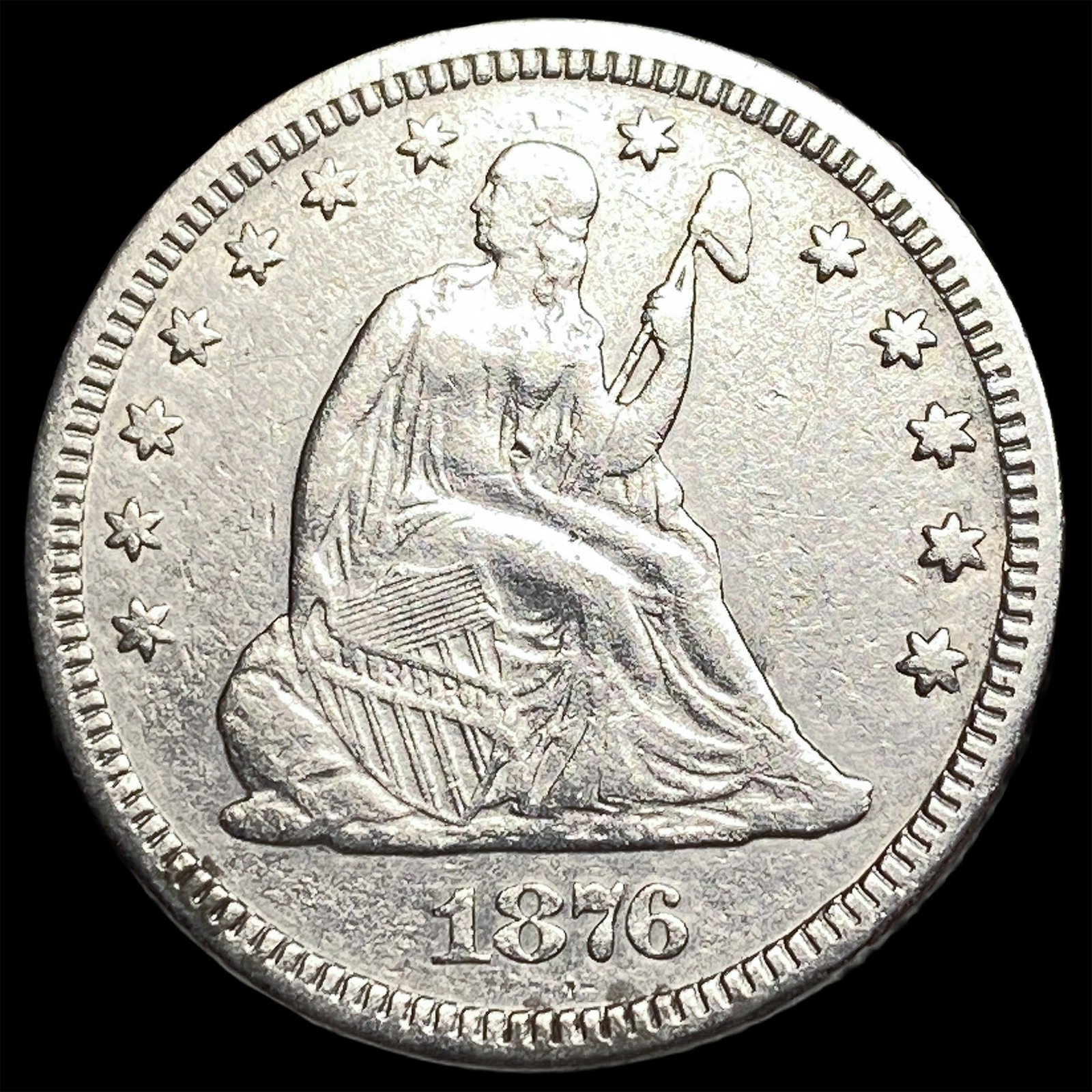 1876 Seated Liberty Quarter HIGH GRADE (1 of 2)