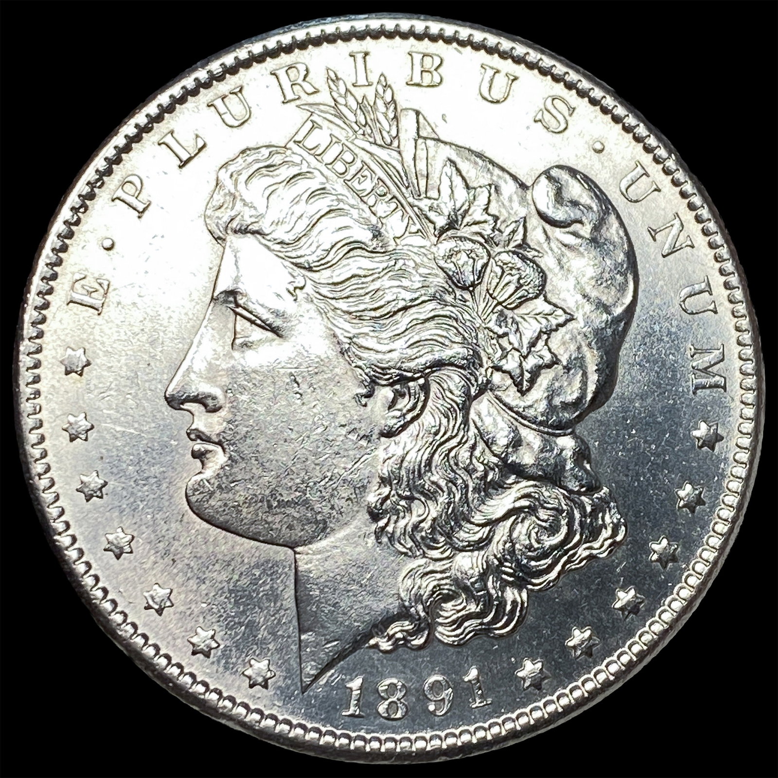 1891-S Silver Morgan Dollar CHOICE BU (1 of 2)