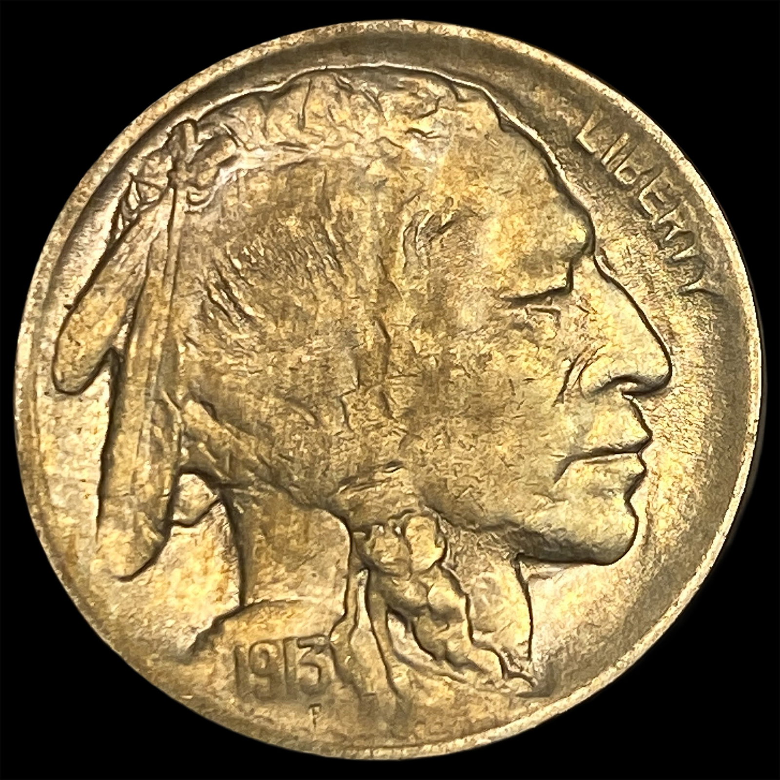 1913 Type 1 Buffalo Nickel CLOSELY UNCIRCULATED (1 of 2)