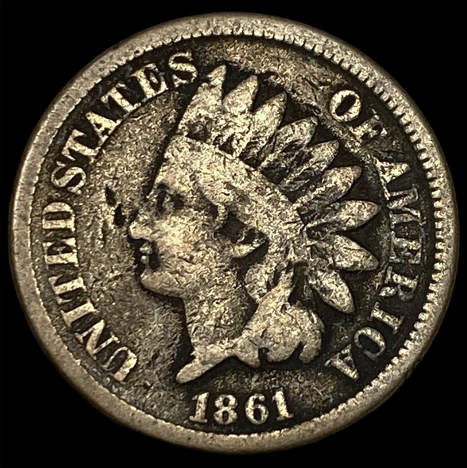 1861 Indian Head Cent LIGHTLY CIRCULATED (1 of 2)