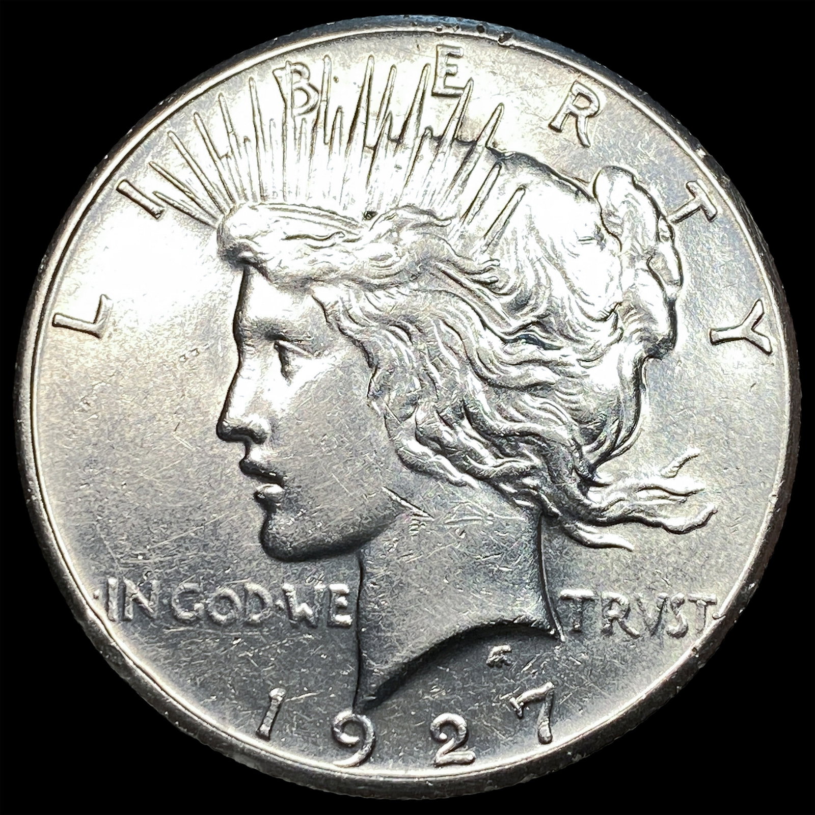 1927 Silver Peace Dollar CLOSELY UNCIRCULATED: 1927 Silver Peace Dollar CLOSELY UNCIRCULATED