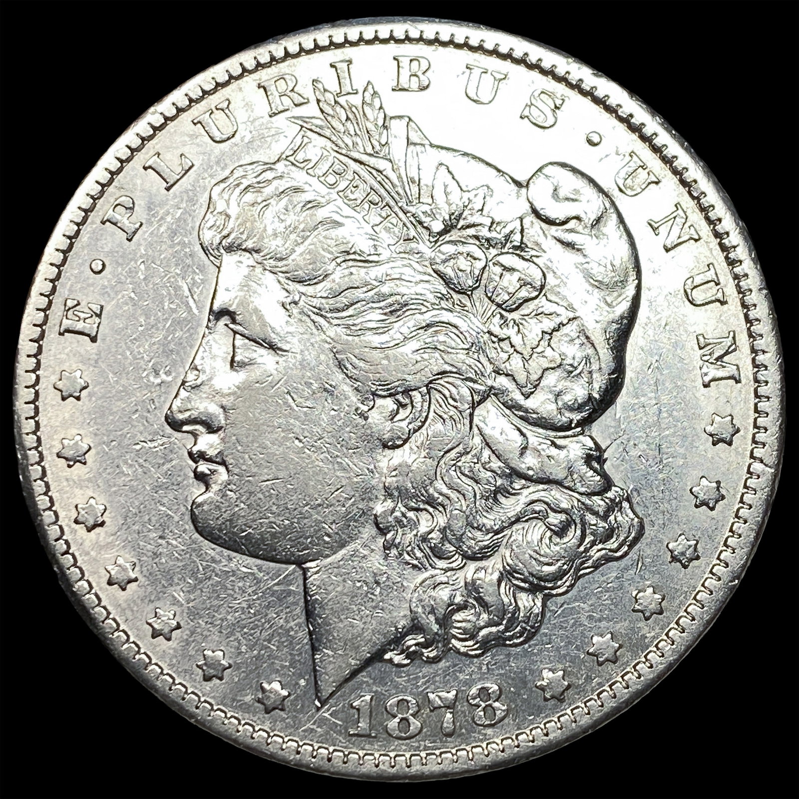 1878-CC Silver Morgan Dollar CLOSELY UNCIRCULATED: 1878-CC Silver Morgan Dollar CLOSELY UNCIRCULATED