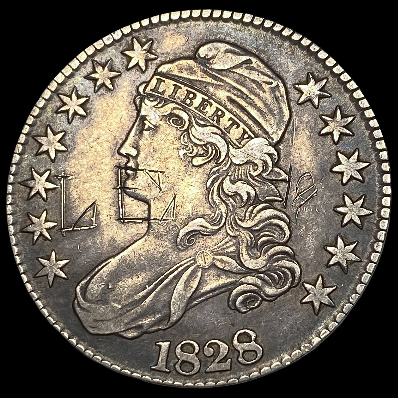 1828 Capped Bust Half Dollar HIGH GRADE: 1828 Capped Bust Half Dollar HIGH GRADE